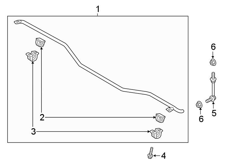 Diagram Rear suspension. Stabilizer bar & components. for your Genesis