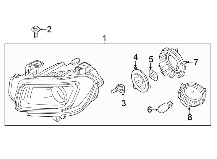 1FRONT LAMPS. HEADLAMP COMPONENTS.https://images.simplepart.com/images/parts/motor/fullsize/1093020.png