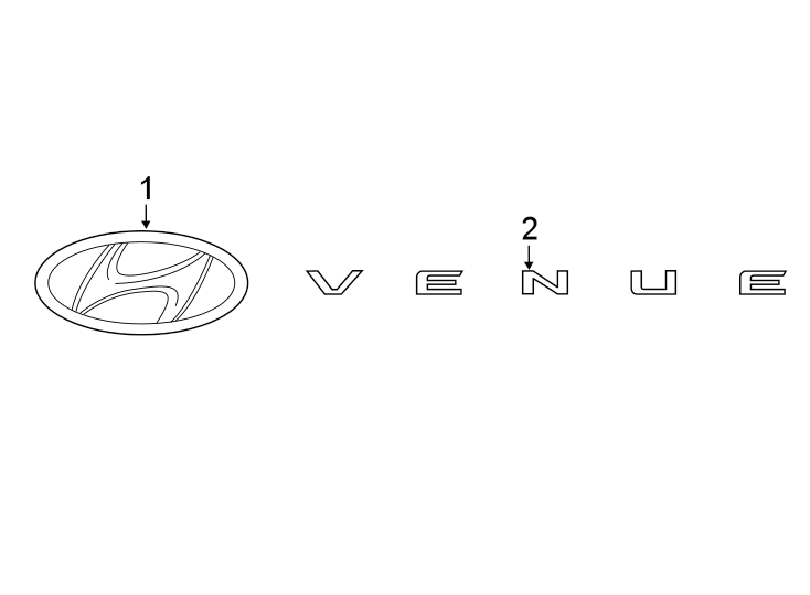 Diagram LIFT GATE. EXTERIOR TRIM. for your 2005 Hyundai XG350   