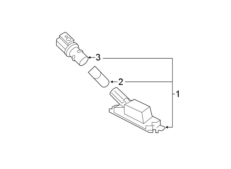 Diagram REAR LAMPS. LICENSE LAMPS. for your 2022 Hyundai Accent   