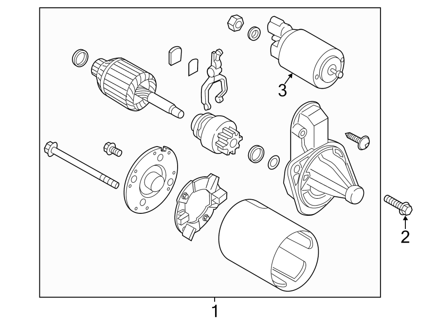 Diagram STARTER. for your 2019 Hyundai Kona   