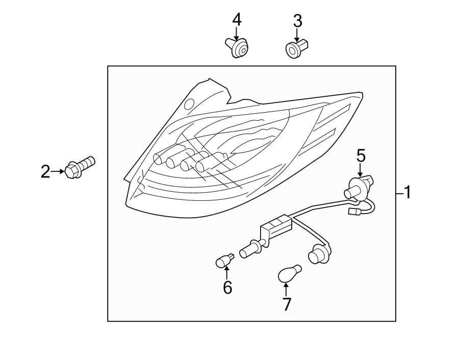 Diagram REAR LAMPS. TAIL LAMPS. for your 2013 Hyundai Equus   