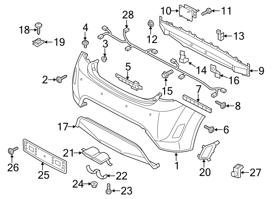 27REAR BUMPER. BUMPER & COMPONENTS.https://images.simplepart.com/images/parts/motor/fullsize/1095585.png