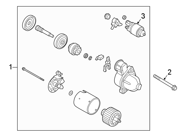 Diagram STARTER. for your Hyundai