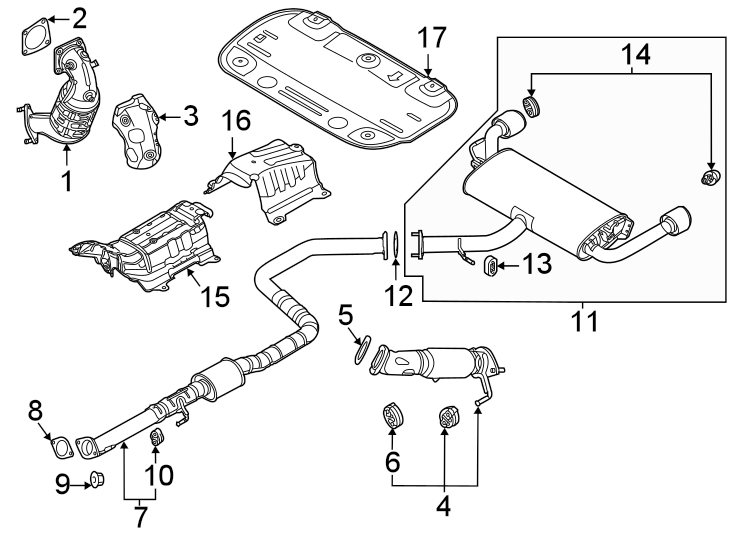 14EXHAUST SYSTEM. EXHAUST COMPONENTS.https://images.simplepart.com/images/parts/motor/fullsize/1096270.png