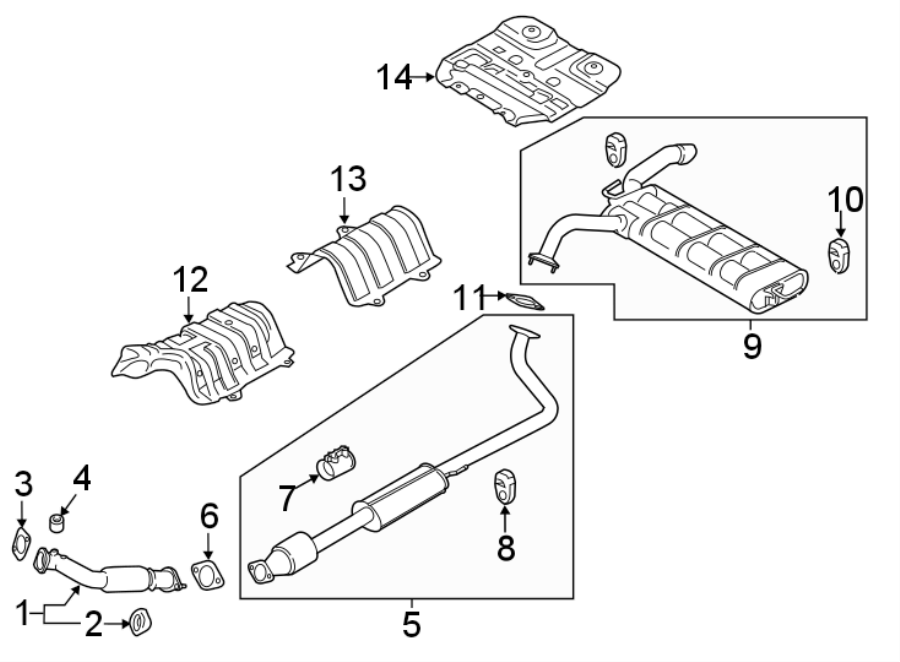 13EXHAUST SYSTEM. EXHAUST COMPONENTS.https://images.simplepart.com/images/parts/motor/fullsize/1098275.png