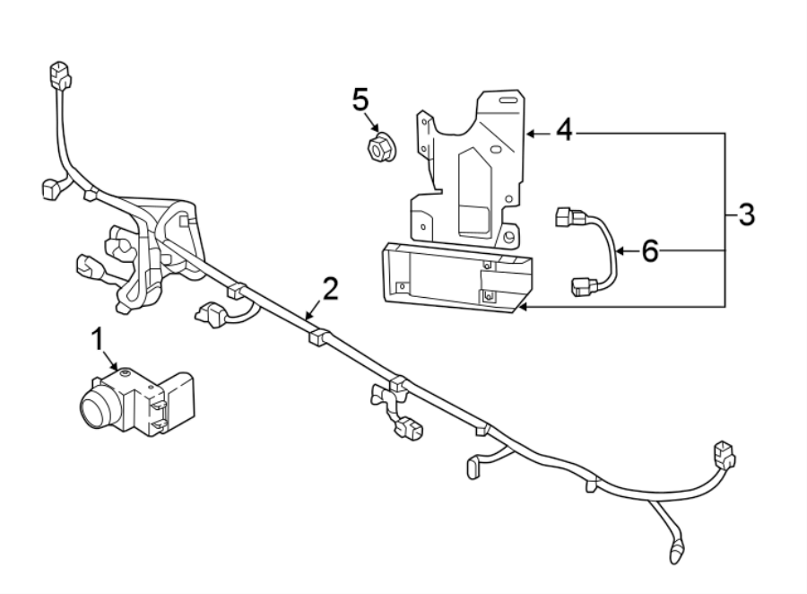 Diagram REAR BUMPER. ELECTRICAL COMPONENTS. for your 2020 Hyundai Ioniq   