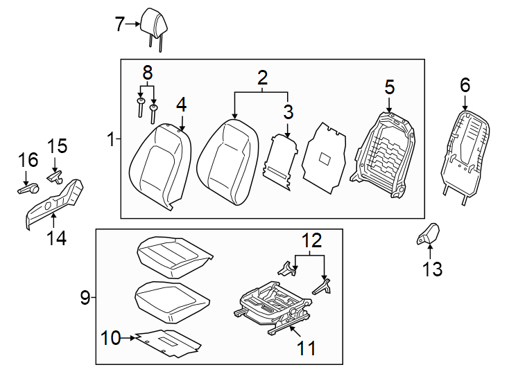 16Cloth. Sage greeen. W/EV. W/HEATED. W/LEATHER. W/LEVER. W/O heated. W/O leather. W/O lever. W/O vented. W/VENTED.https://images.simplepart.com/images/parts/motor/fullsize/1099550.png