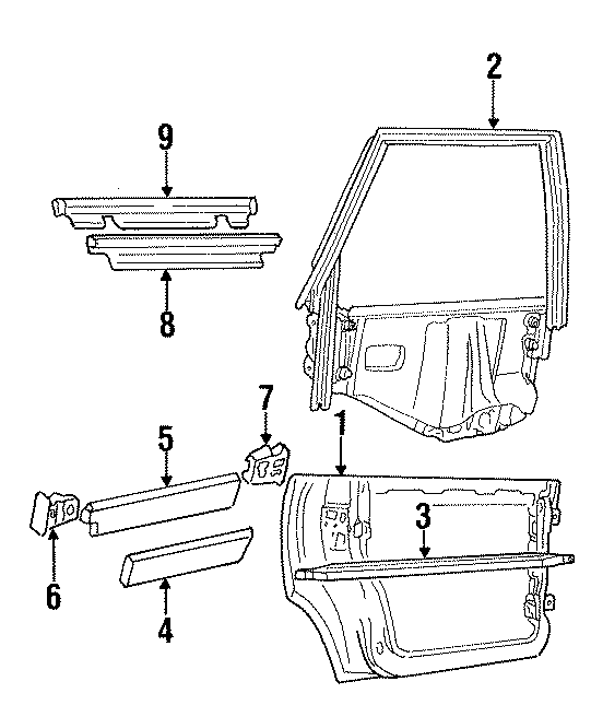 6REAR DOOR. DOOR & COMPONENTS.https://images.simplepart.com/images/parts/motor/fullsize/1309670.png