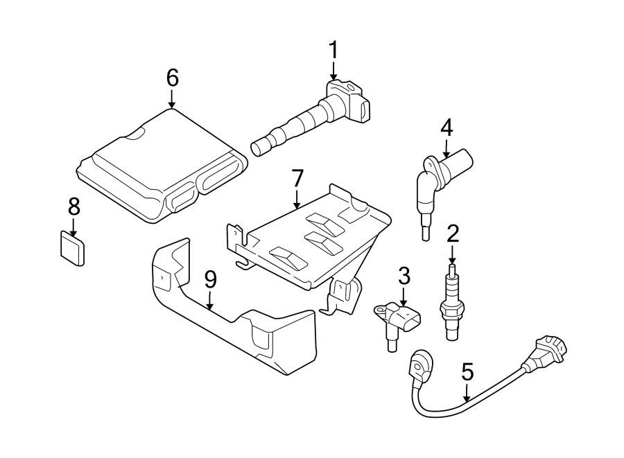 Diagram IGNITION SYSTEM. for your Audi SQ8  