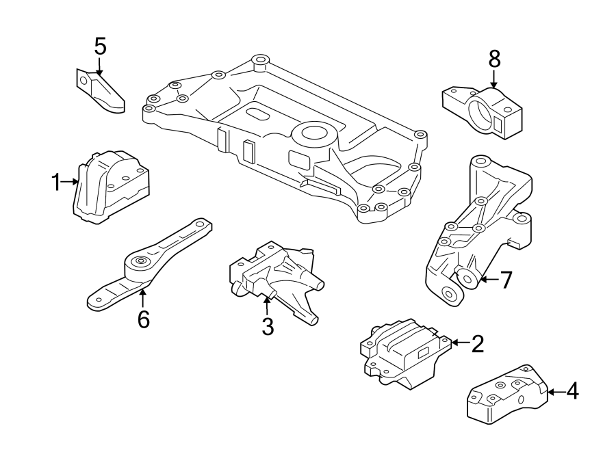 ENGINE / TRANSAXLE. ENGINE & TRANS MOUNTING.