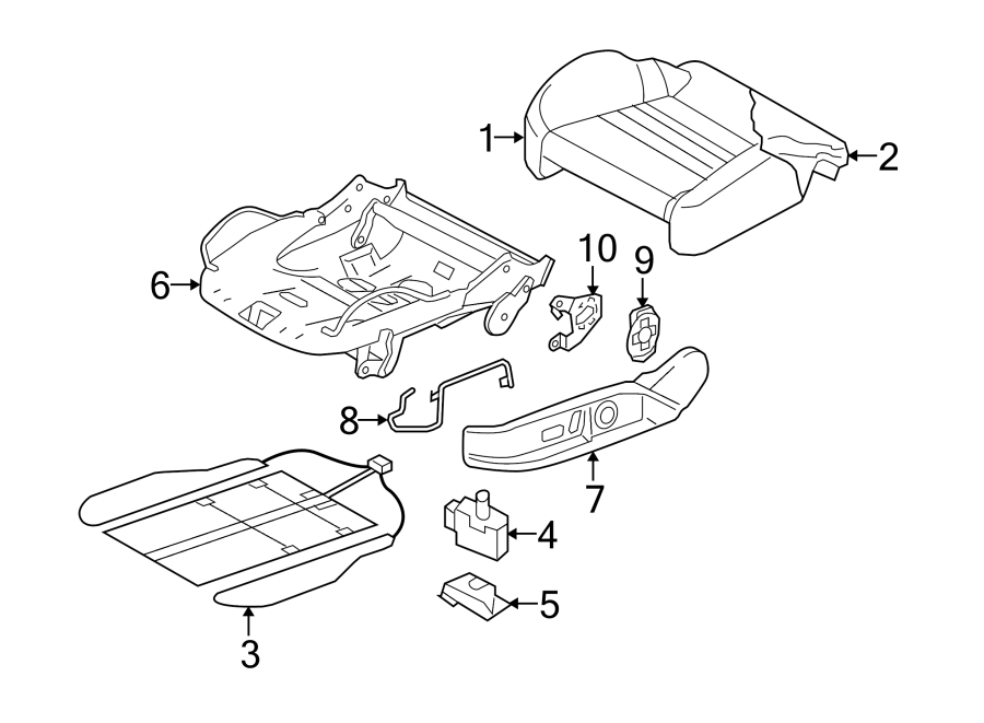 1Seats & tracks. Front seat components.https://images.simplepart.com/images/parts/motor/fullsize/1311485.png