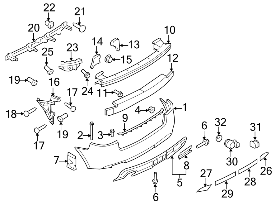 10REAR BUMPER. BUMPER & COMPONENTS.https://images.simplepart.com/images/parts/motor/fullsize/1311766.png