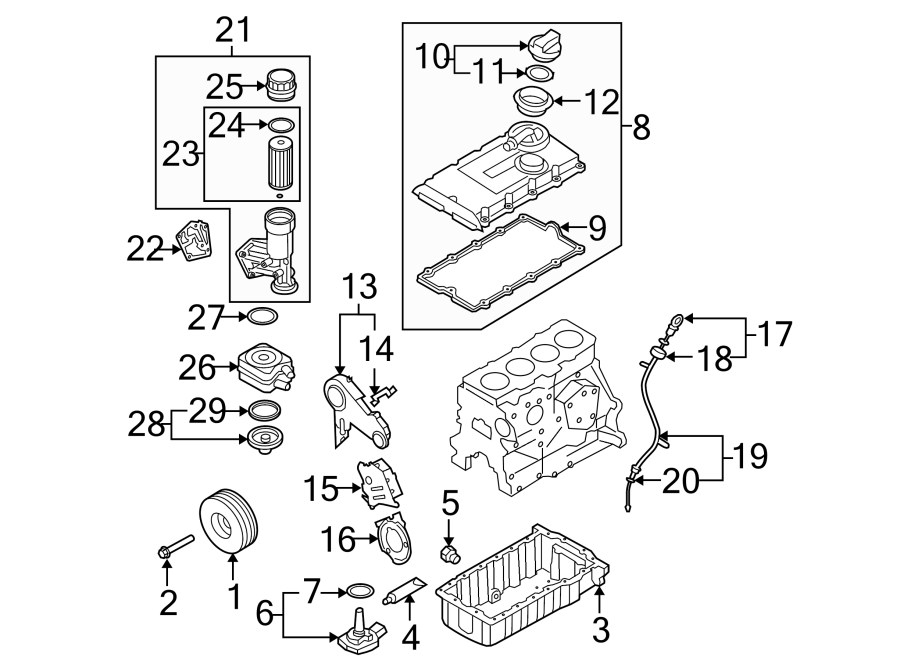 ENGINE / TRANSAXLE. ENGINE PARTS.