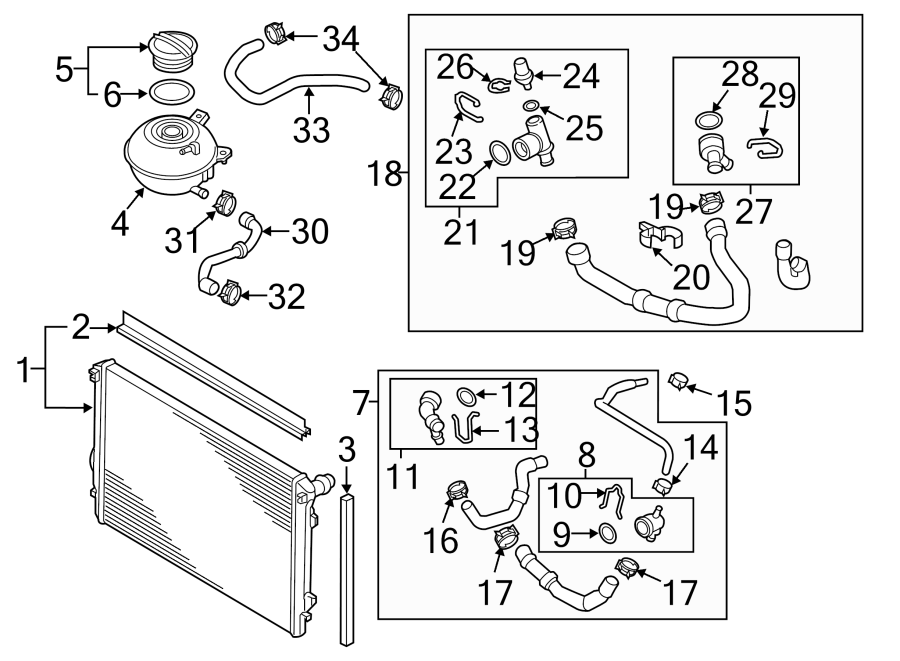 33Radiator & components.https://images.simplepart.com/images/parts/motor/fullsize/1312085.png