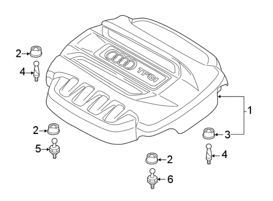 Engine / transaxle. Engine appearance cover.