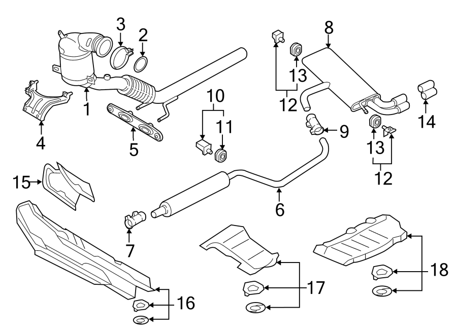 11EXHAUST SYSTEM. EXHAUST COMPONENTS.https://images.simplepart.com/images/parts/motor/fullsize/1312405.png