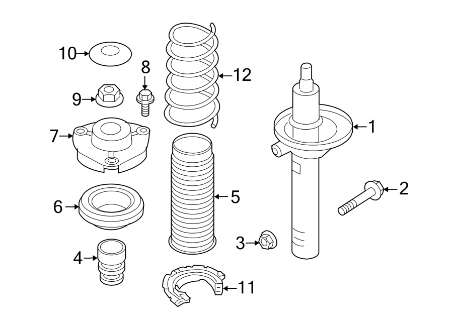 FRONT SUSPENSION. STRUTS & COMPONENTS.