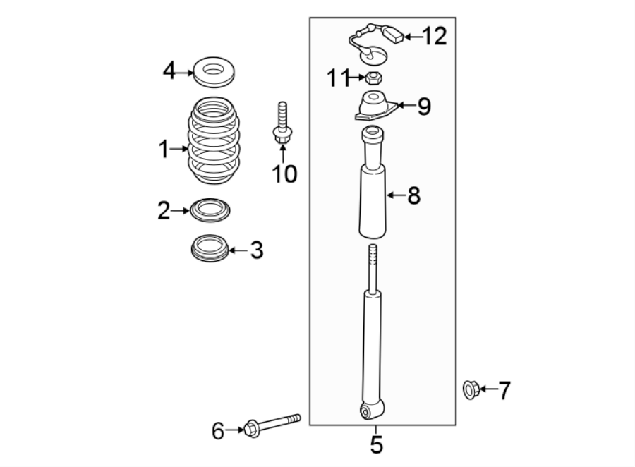 REAR SUSPENSION. SHOCKS & COMPONENTS.