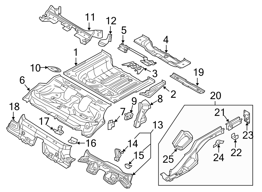 3Rear body & floor. Floor & rails.https://images.simplepart.com/images/parts/motor/fullsize/1312910.png