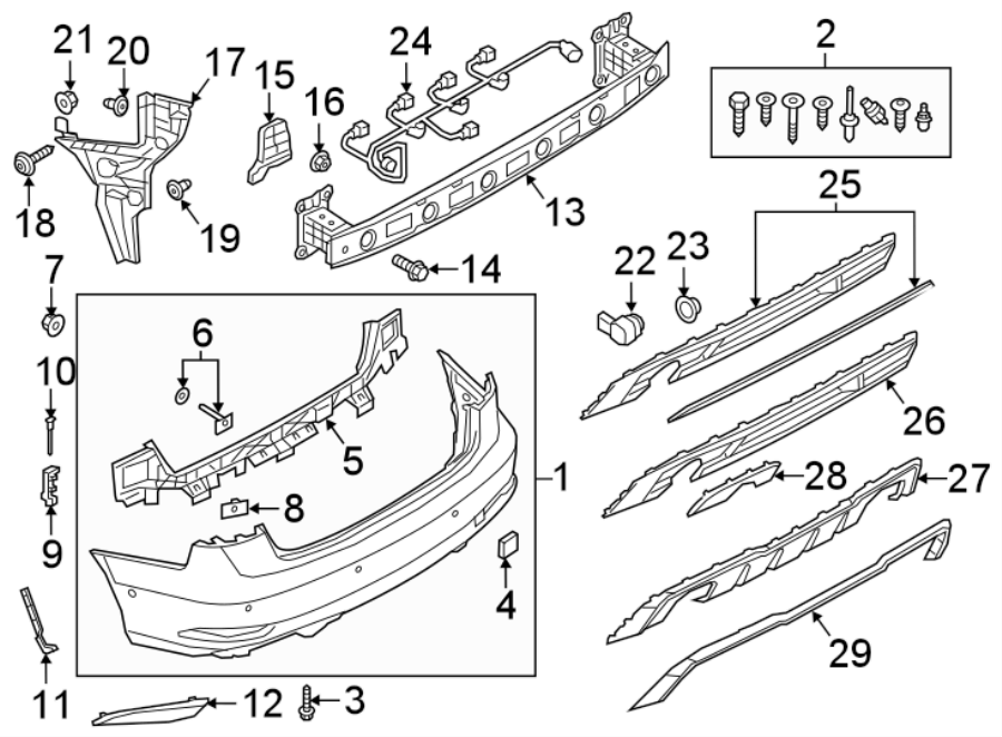 29REAR BUMPER. BUMPER & COMPONENTS.https://images.simplepart.com/images/parts/motor/fullsize/1312977.png