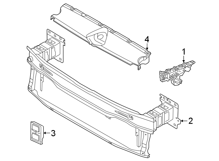 4Front bumper & grille. Bumper & components.https://images.simplepart.com/images/parts/motor/fullsize/1313030.png