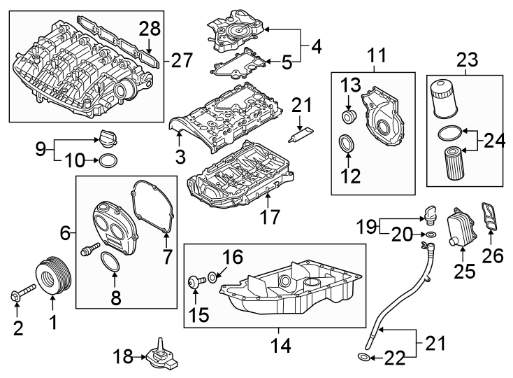 Engine / transaxle. Engine parts.