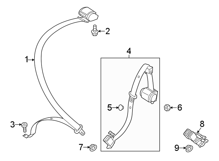 5Restraint systems. Rear seat belts.https://images.simplepart.com/images/parts/motor/fullsize/1313540.png