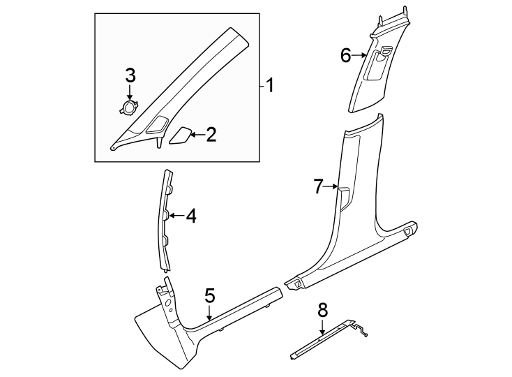 6Pillars. Rocker & floor. Interior trim.https://images.simplepart.com/images/parts/motor/fullsize/1313620.png