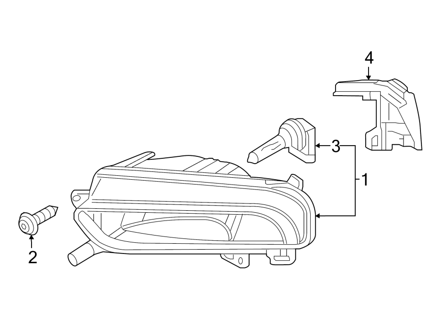 Diagram FRONT LAMPS. FOG LAMPS. for your Audi RSQ8  