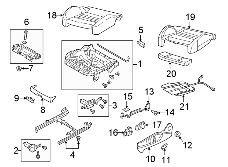 19SEATS & TRACKS. FRONT SEAT COMPONENTS.https://images.simplepart.com/images/parts/motor/fullsize/1316617.png