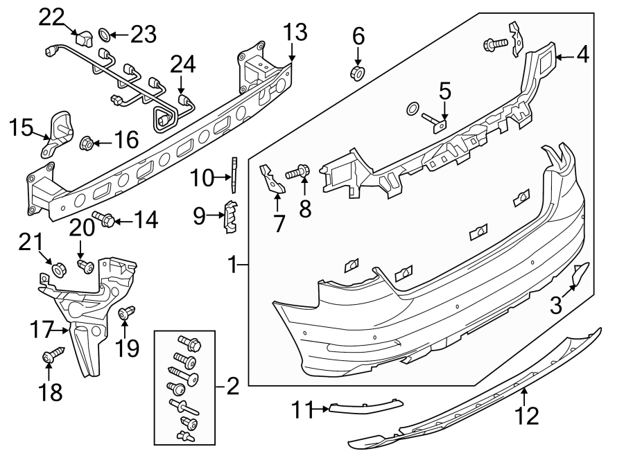 1REAR BUMPER. BUMPER & COMPONENTS.https://images.simplepart.com/images/parts/motor/fullsize/1316940.png