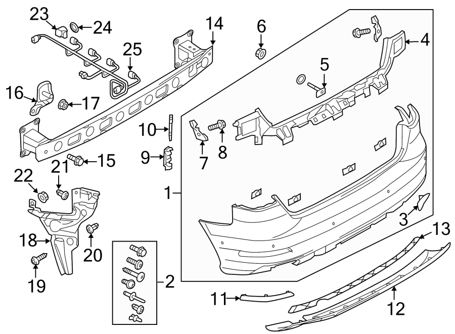 1REAR BUMPER. BUMPER & COMPONENTS.https://images.simplepart.com/images/parts/motor/fullsize/1316945.png