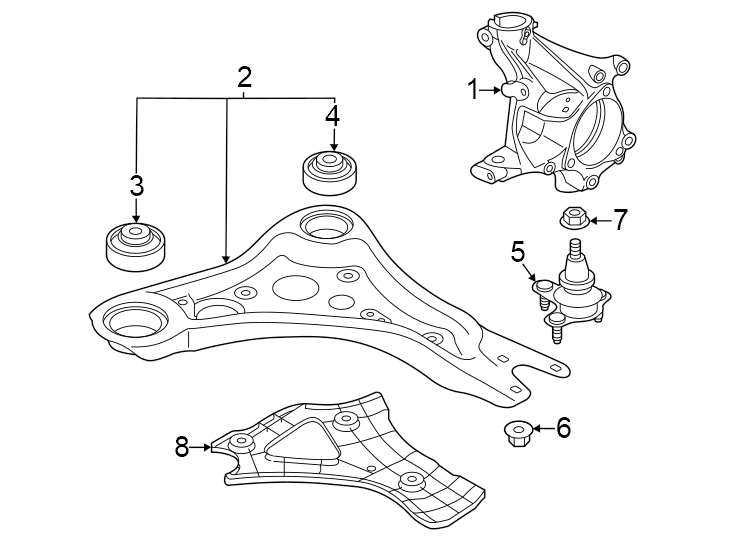 6Front suspension. Suspension components.https://images.simplepart.com/images/parts/motor/fullsize/1317235.png