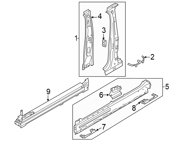 10Pillars. Rocker & floor. Center pillar & rocker.https://images.simplepart.com/images/parts/motor/fullsize/1317440.png