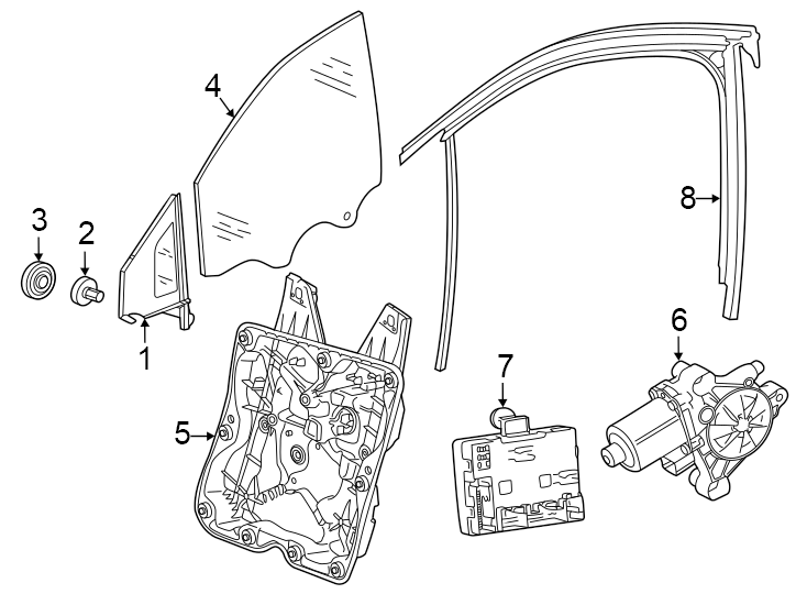 5Front door. Glass & hardware.https://images.simplepart.com/images/parts/motor/fullsize/1317475.png