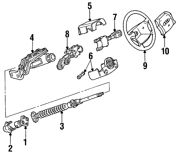 STEERING COLUMN & WHEEL.