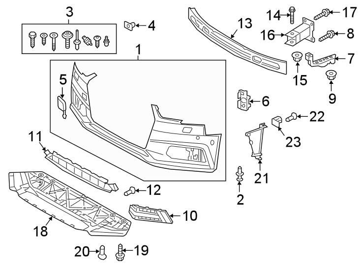 5FRONT BUMPER & GRILLE. BUMPER & COMPONENTS.https://images.simplepart.com/images/parts/motor/fullsize/1321011.png