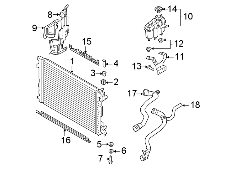 18Radiator & components.https://images.simplepart.com/images/parts/motor/fullsize/1321081.png