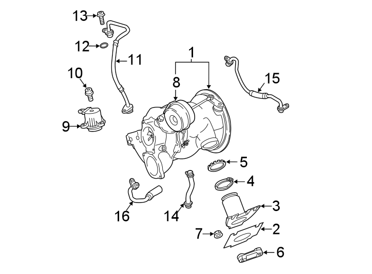 ENGINE / TRANSAXLE. TURBOCHARGER & COMPONENTS.