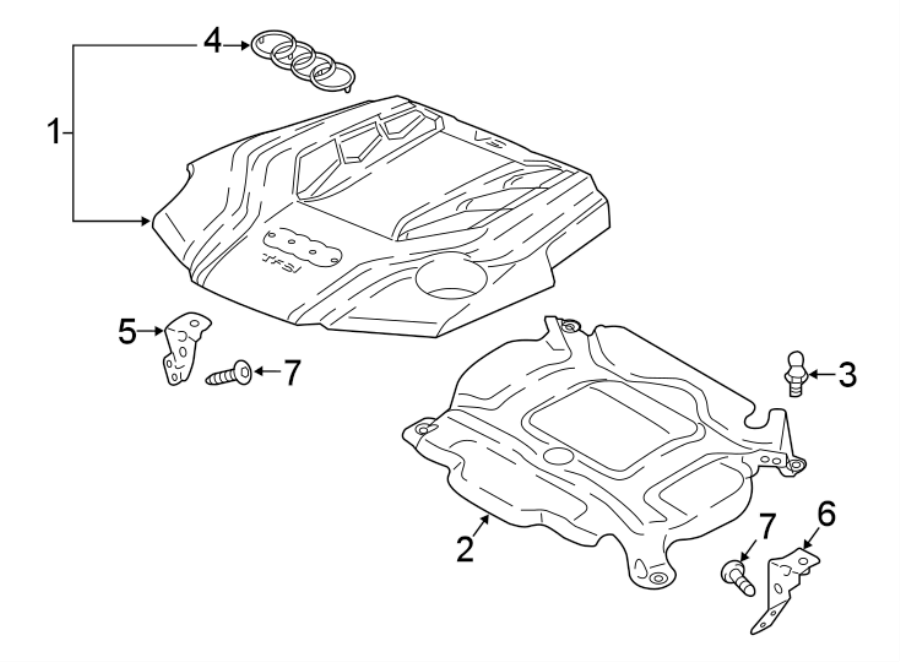 ENGINE / TRANSAXLE. ENGINE APPEARANCE COVER.