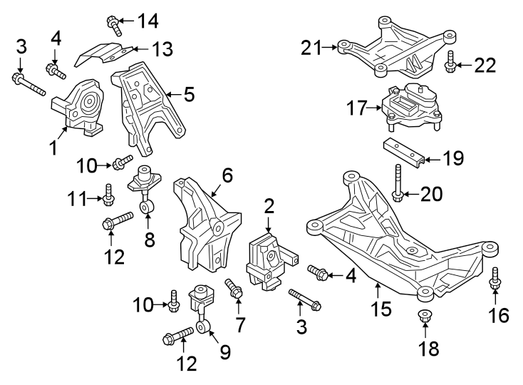 Engine / transaxle. Engine & TRANS mounting.