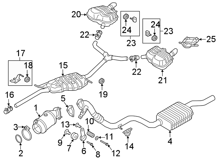 15Exhaust system. Exhaust components.https://images.simplepart.com/images/parts/motor/fullsize/1321356.png