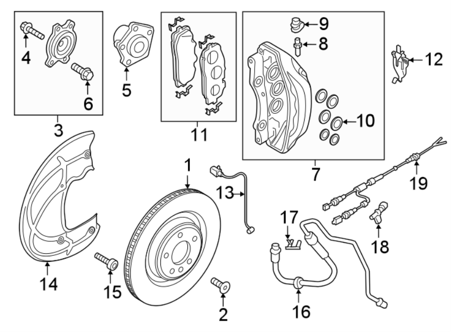 FRONT SUSPENSION. BRAKE COMPONENTS.