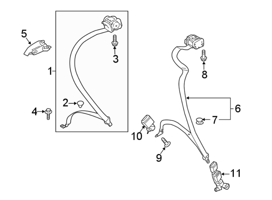 4RESTRAINT SYSTEMS. REAR SEAT BELTS.https://images.simplepart.com/images/parts/motor/fullsize/1321510.png