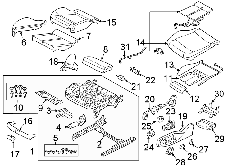 3SEATS & TRACKS. FRONT SEAT COMPONENTS.https://images.simplepart.com/images/parts/motor/fullsize/1321516.png