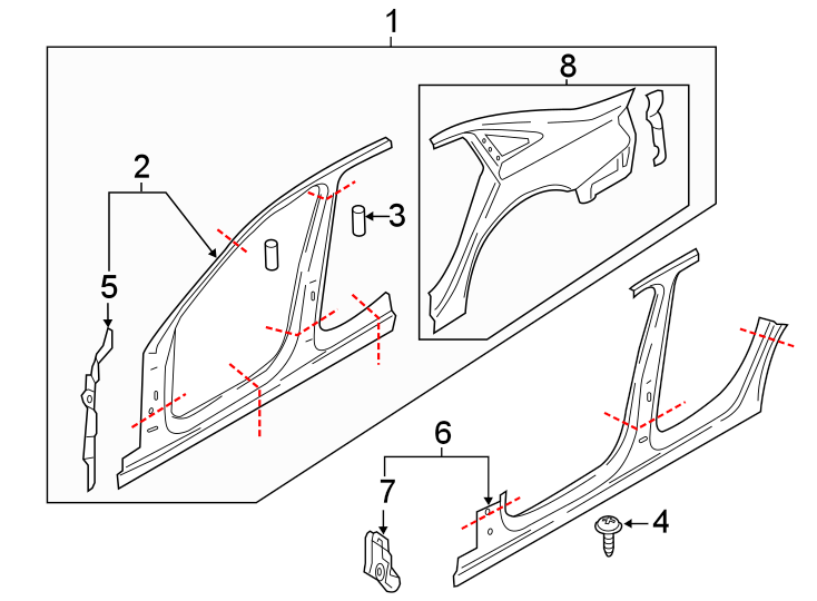 6PILLARS. ROCKER & FLOOR. APERTURE PANEL. UNISIDE.https://images.simplepart.com/images/parts/motor/fullsize/1321575.png