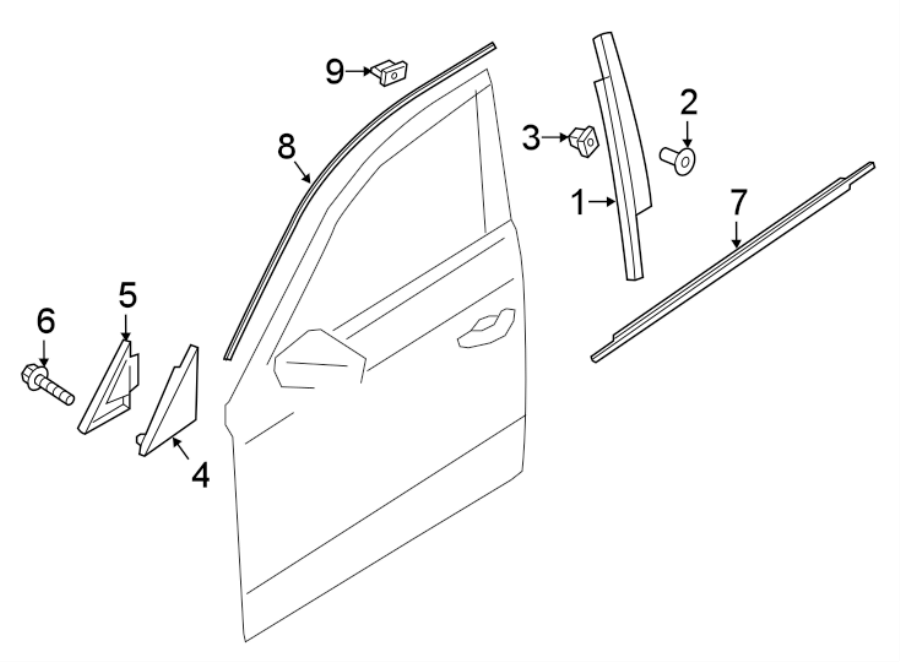 5FRONT DOOR. EXTERIOR TRIM.https://images.simplepart.com/images/parts/motor/fullsize/1321615.png