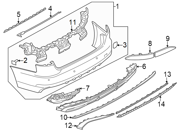 1Rear bumper. Bumper & components.https://images.simplepart.com/images/parts/motor/fullsize/1321953.png