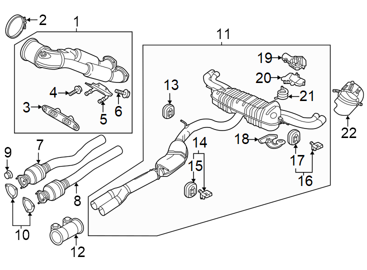 3Exhaust system. Exhaust components.https://images.simplepart.com/images/parts/motor/fullsize/1323285.png